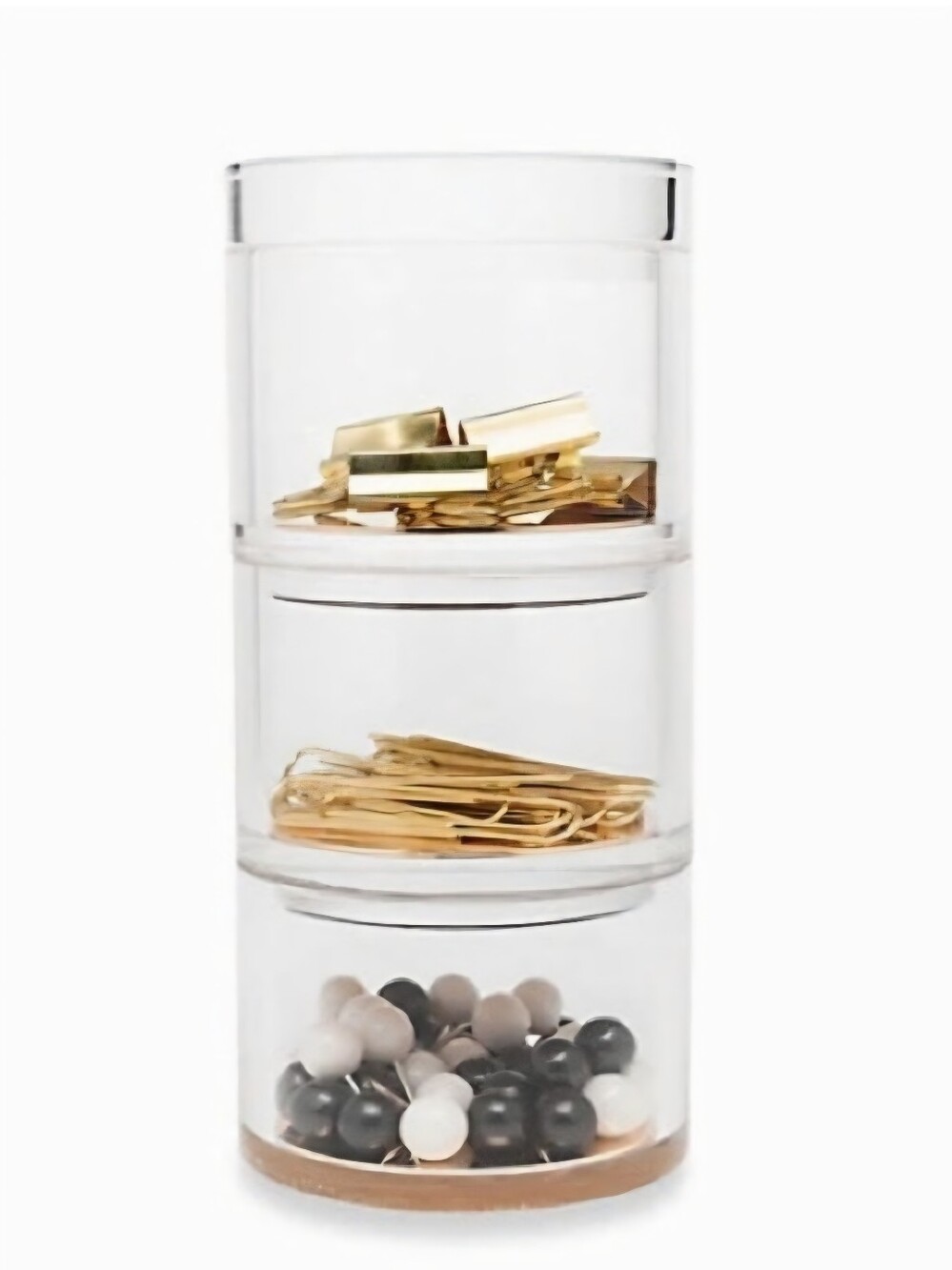 kate spade Strike Gold stackable desk organizer NIB